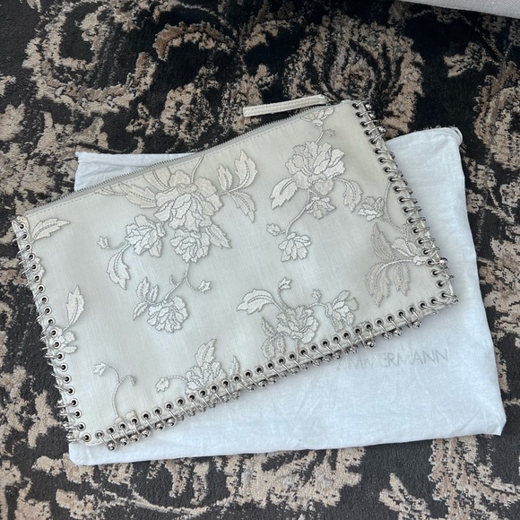 Zimmerman Floral Silk Embroidered Clutch - Picture 3 of 6